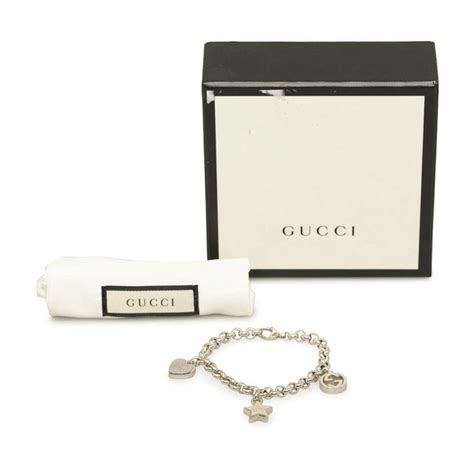 gucci heart braclet|gucci interlocking g silver bracelet.